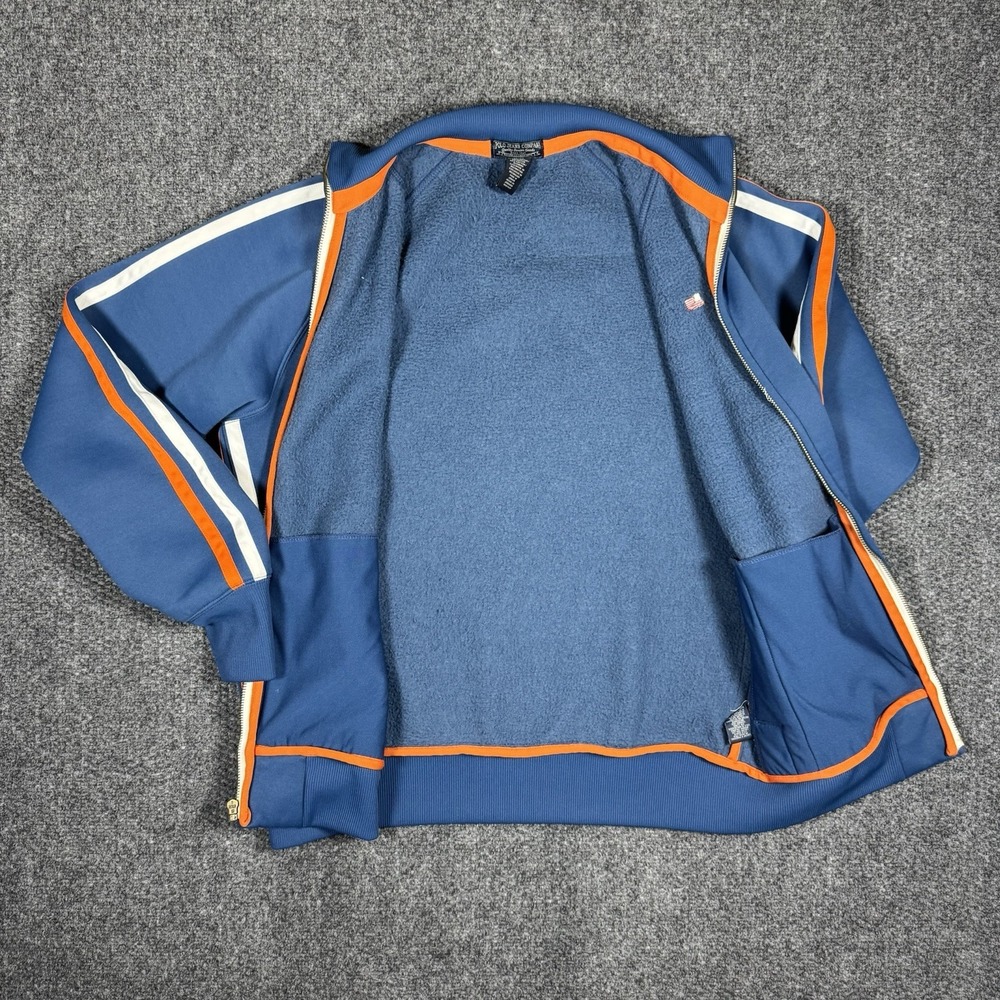 VTG 90's Polo Jeans Co Ralph Lauren Track Jacket Full Zip Royal Blue Mens Size M - Picture 4 of 10